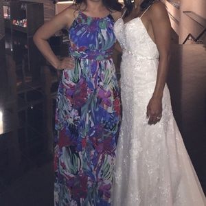 Sangria floor length dress